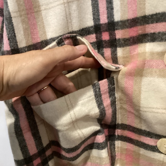 🫐Plaid Women's Jacket in Pink and Cream - Picture 5 of 12